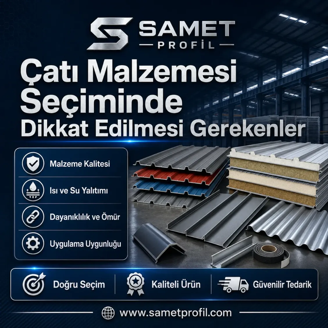 Çatı Malzemesi Seçiminde Dikkat Edilmesi Gerekenler
