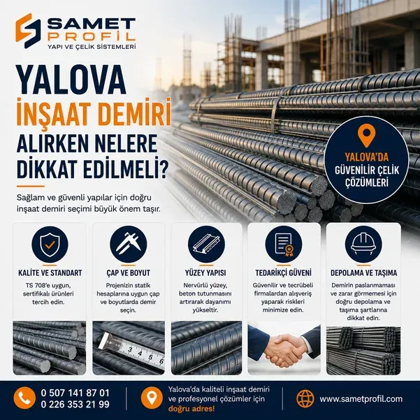 Yalova İnşaat Demiri Alırken Nelere Dikkat Edilmeli