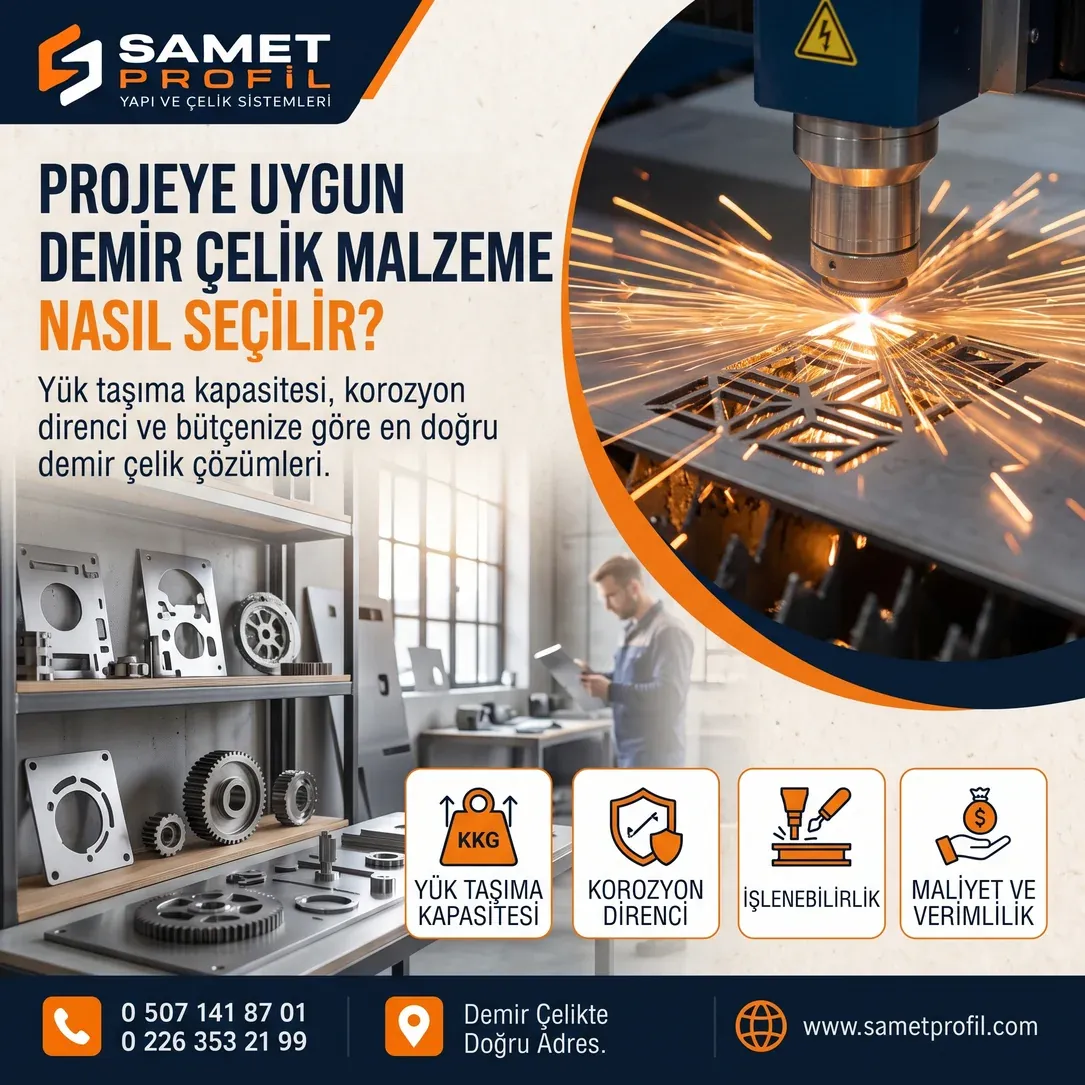 Projeye Uygun Demir Çelik Malzeme Nasıl Seçilir?