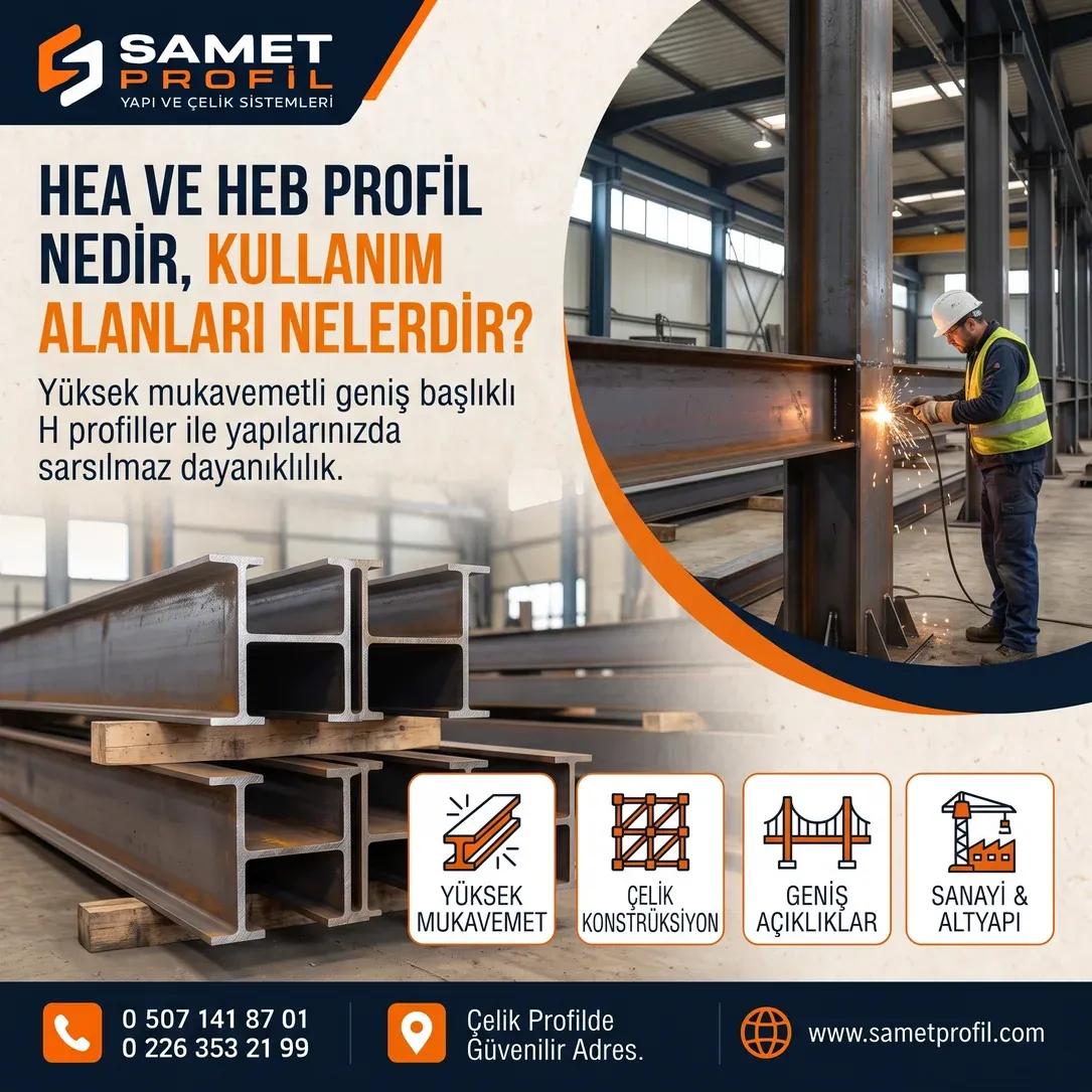 HEA ve HEB Profil Nedir, Kullanım Alanları Nelerdir?